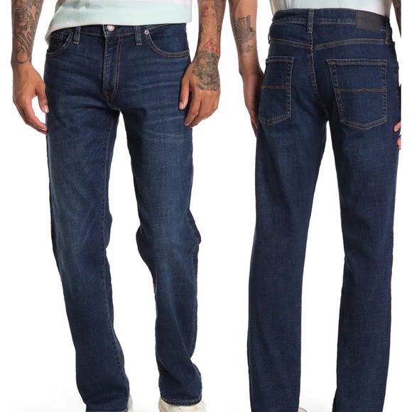 Lucky Brand Other - Lucky Brand 221 Straight Leg Low Rise Mens Jeans Size 33 Hilltop Dark Wash